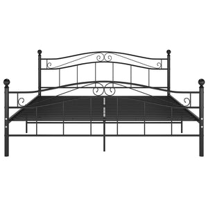 Bett Schwarz Metall 180x200 cm