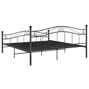 Bett Schwarz Metall 180x200 cm