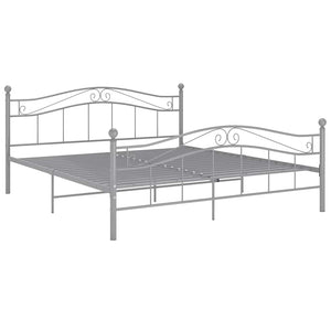 Graues Metallbett 180x200 cm