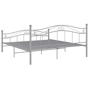 Graues Metallbett 180x200 cm