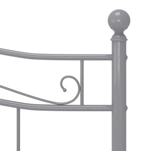 Graues Metallbett 180x200 cm