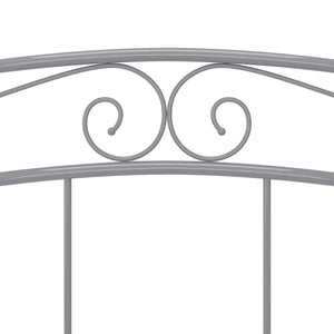 Graues Metallbett 180x200 cm