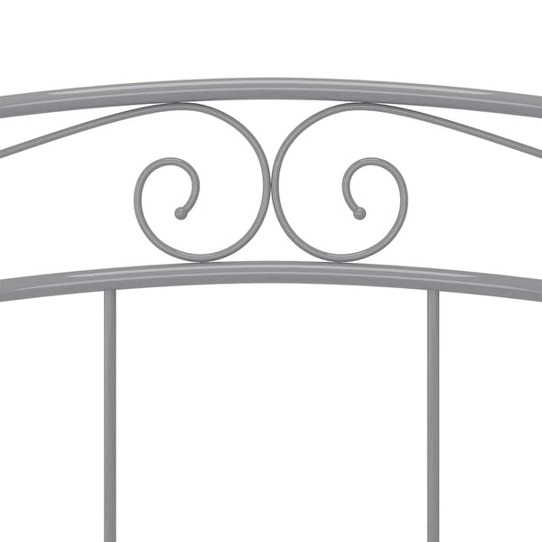 Graues Metallbett 180x200 cm
