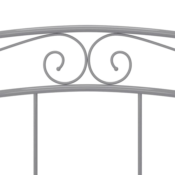 vidaXL Lit Gris Métal 200x200 cm