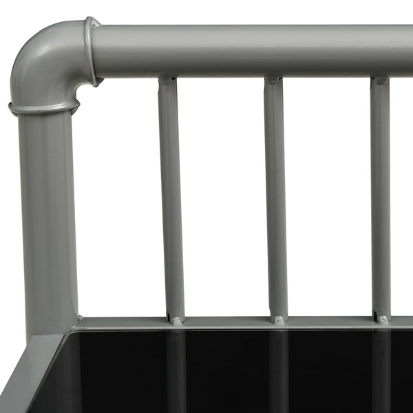 Nachttische 2er Set Grau Schwarz Glas