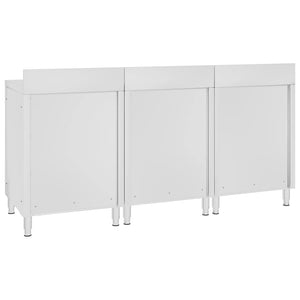 Arbeitsschrank 180x60x96 cm Edelstahl