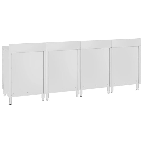 Arbeitsschrank 240x60x96 cm Edelstahl