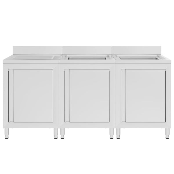 Gastro-Spülenunterschrank 180x60x96 cm Edelstahl