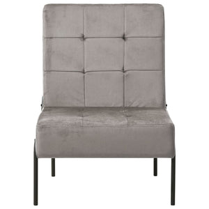 vidaXL Relax Armchair 65x79x87 cm Light Grey Velvet
