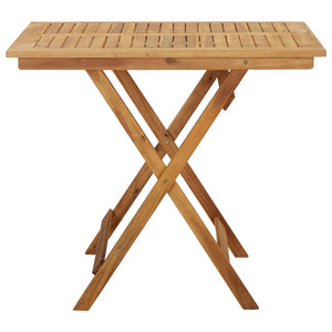 Klappbarer Gartentisch 90x90x75 cm Massivholz Akazie
