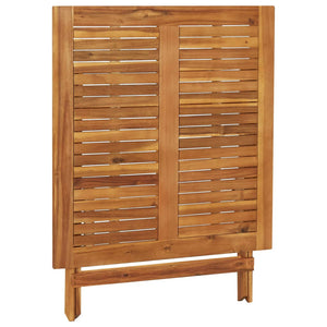 Klappbarer Gartentisch 90x90x75 cm Massivholz Akazie