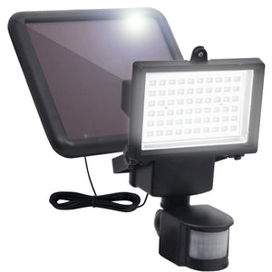 LED-Gartenstrahler Solar mit Bewegungsmelder Schwarz