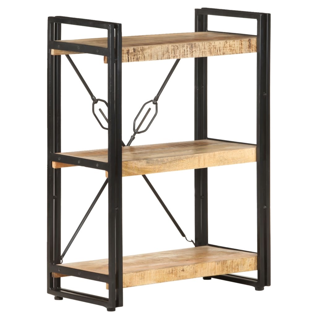 vidaXL Bibliothèque à 3 étagères 60x30x80 cm Bois de manguier massif