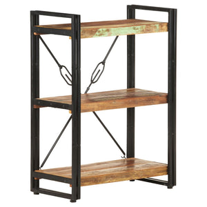 vidaXL Bibliothèque 3 étagères 60x30x80 cm Bois de récupération massif