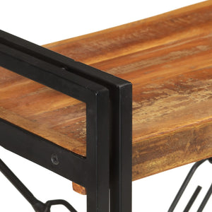 vidaXL Bibliothèque 3 étagères 60x30x80 cm Bois de récupération massif