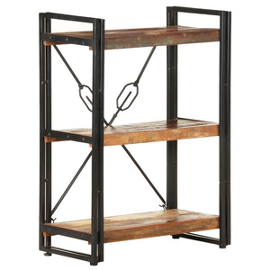 vidaXL Bibliothèque 3 étagères 60x30x80 cm Bois de récupération massif