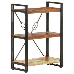vidaXL Bibliothèque 3 étagères 60x30x80 cm Bois de récupération massif