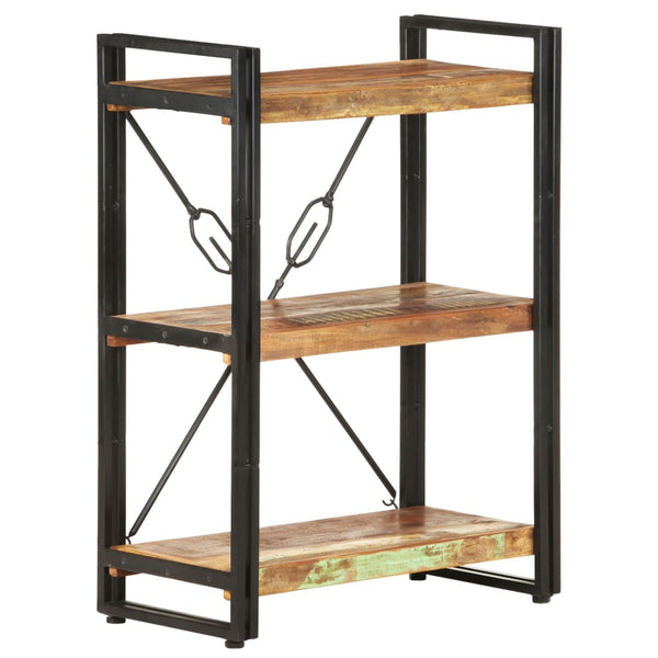 vidaXL Bibliothèque 3 étagères 60x30x80 cm Bois de récupération massif
