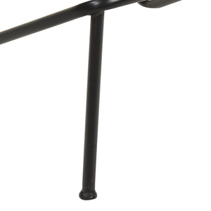 Barhocker 2er Set – Echtleder Schwarz