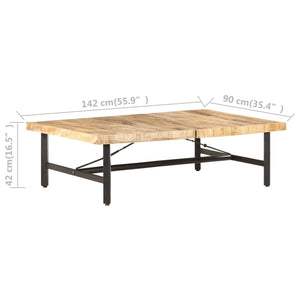 Couchtisch Mango Massivholz 142x90 cm