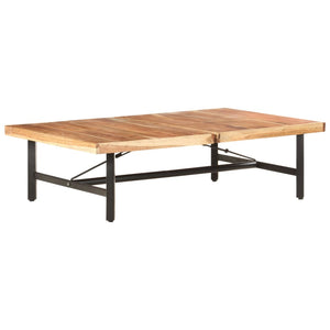 Massiver Couchtisch aus Akazienholz 142x90 cm