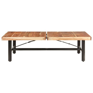 Massiver Couchtisch aus Akazienholz 142x90 cm