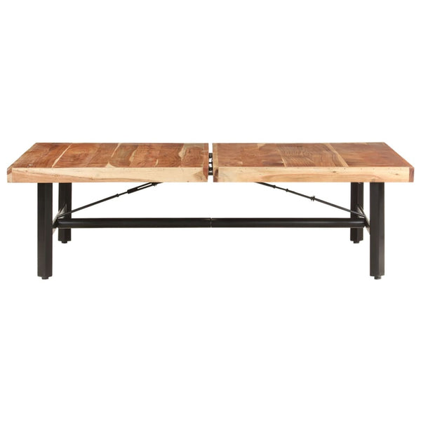 Massiver Couchtisch aus Akazienholz 142x90 cm