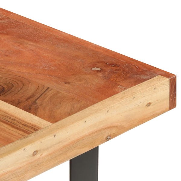 Massiver Couchtisch aus Akazienholz 142x90 cm