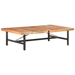 Massiver Couchtisch aus Akazienholz 142x90 cm