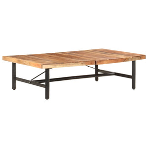 Massiver Couchtisch aus Akazienholz 142x90 cm