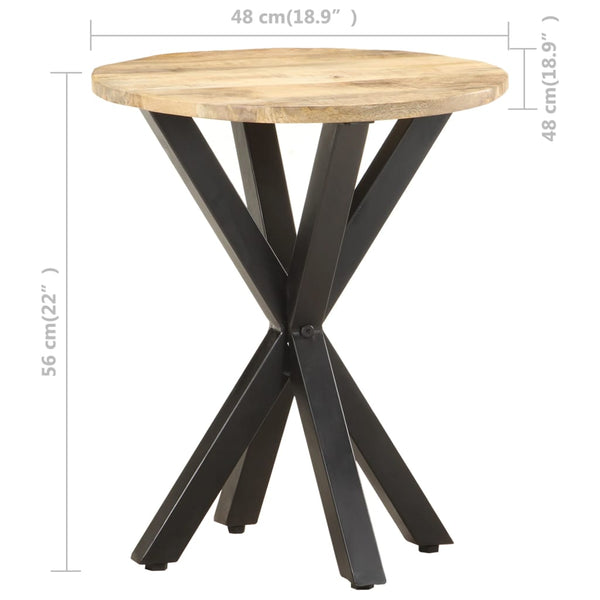 Massivholz Beistelltisch, 48x48 cm