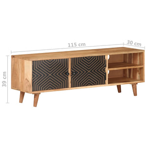 TV-Schrank Akazie Massivholz 115 cm