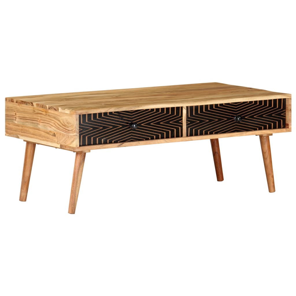 Couchtisch Akazie Massivholz 100x50 cm