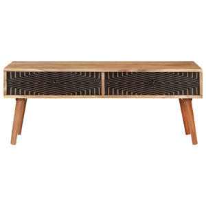 Couchtisch Akazie Massivholz 100x50 cm