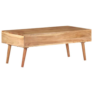 Couchtisch Akazie Massivholz 100x50 cm