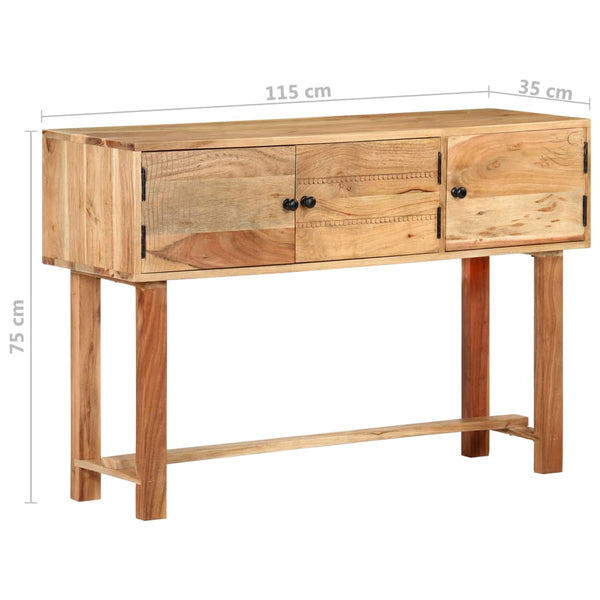 Akazie Sideboard 115 cm Massivholz