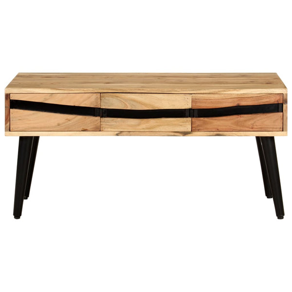 Akazie Couchtisch Massivholz 88x50 cm