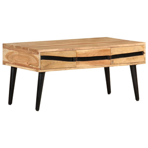 Akazie Couchtisch Massivholz 88x50 cm