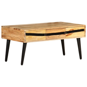 Akazie Couchtisch Massivholz 88x50 cm