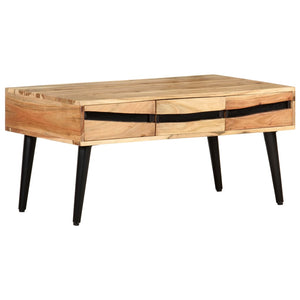 Akazie Couchtisch Massivholz 88x50 cm