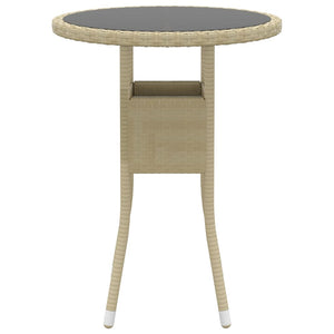 5-tlg. Garten-Lounge-Set Poly Rattan Beige