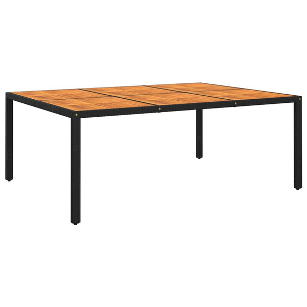 11-tlg. Garten-Essgruppe Poly Rattan Schwarz