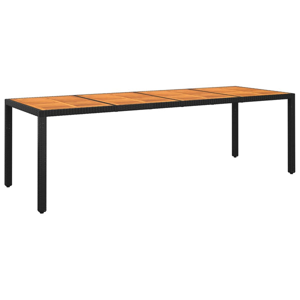 11-tlg. Garten-Essgruppe Poly Rattan Schwarz