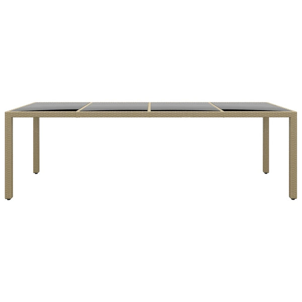 11-tlg. Garten-Essgruppe Poly Rattan Beige