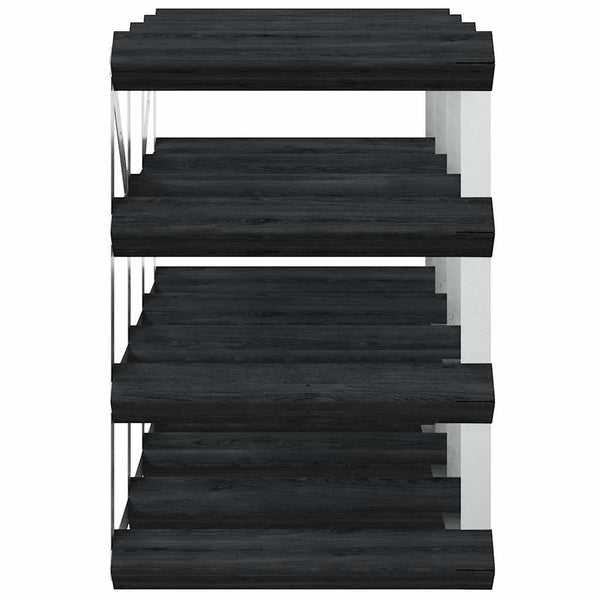 Weinregal Holz Schwarz für 12 Flaschen