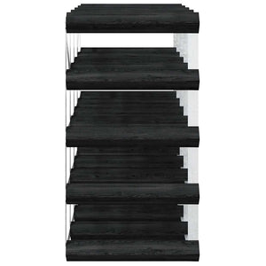 Schwarzes Weinregal für 20 Flaschen