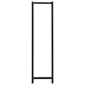 vidaXL Porte-serviettes noir 25x20x95 cm fer