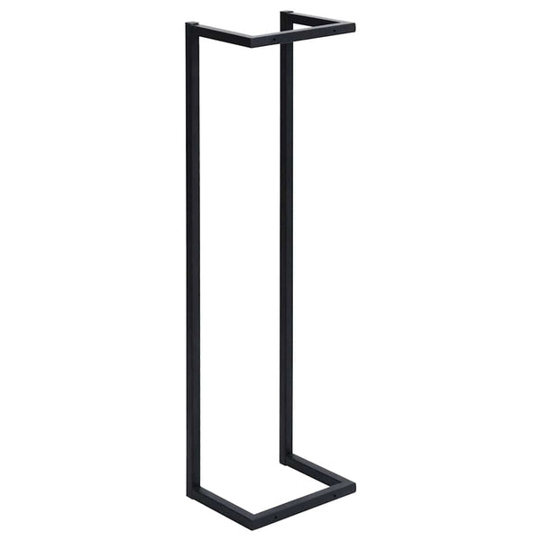 vidaXL Porte-serviettes noir 25x20x95 cm fer