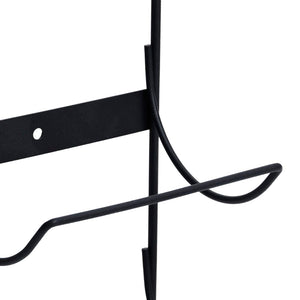Wand Weinregal für 5 Flaschen, Schwarz