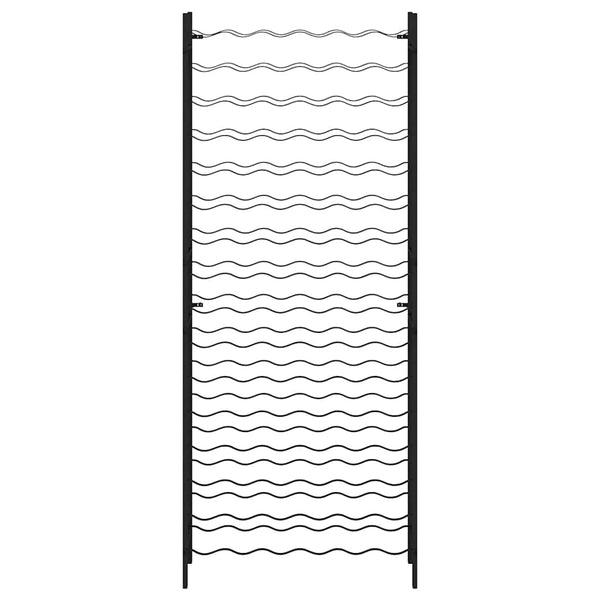 Weinregal für 96 Flaschen, Schwarz